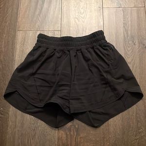 black Lululemon shorts
